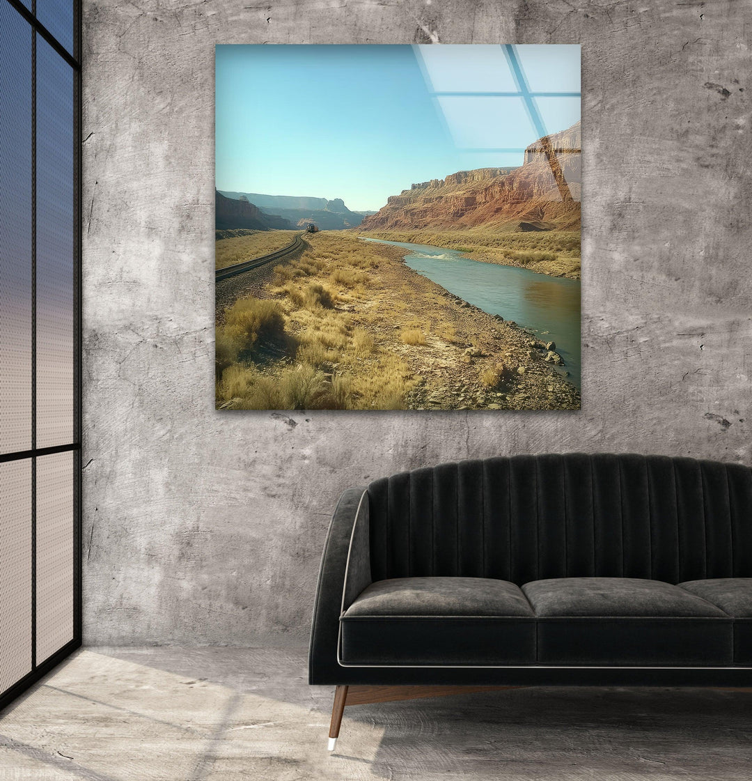 Beauty Utah Mountains Glass Wall Art Glass Printing Wall Art, Print photos on glass
