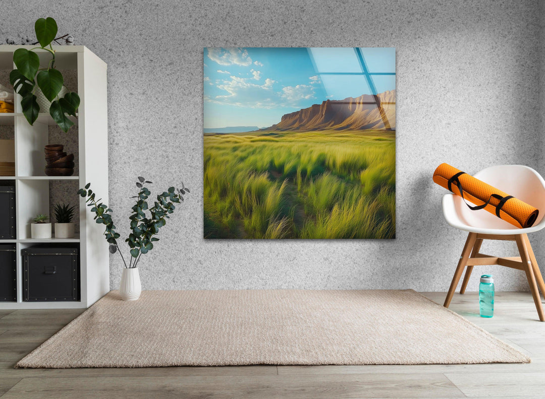 Utah Mountain Glass Wall Art picture on glass wall art, photos printed on glass
