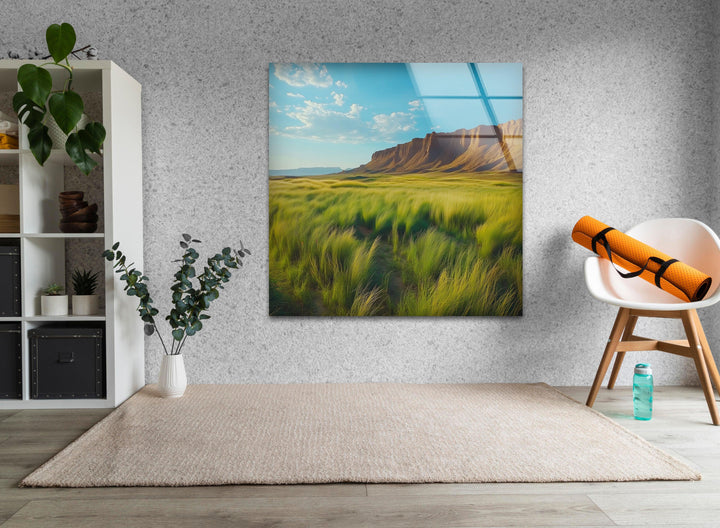 Utah Mountain Glass Wall Art picture on glass wall art, photos printed on glass
