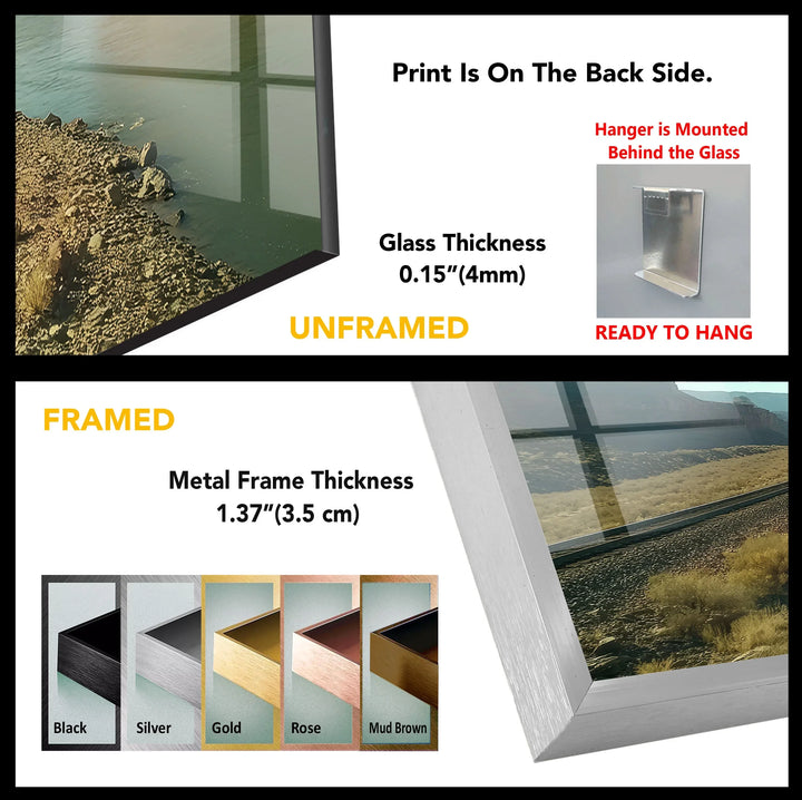 Beauty Utah Mountains Glass Wall Art - MyPhotoStation