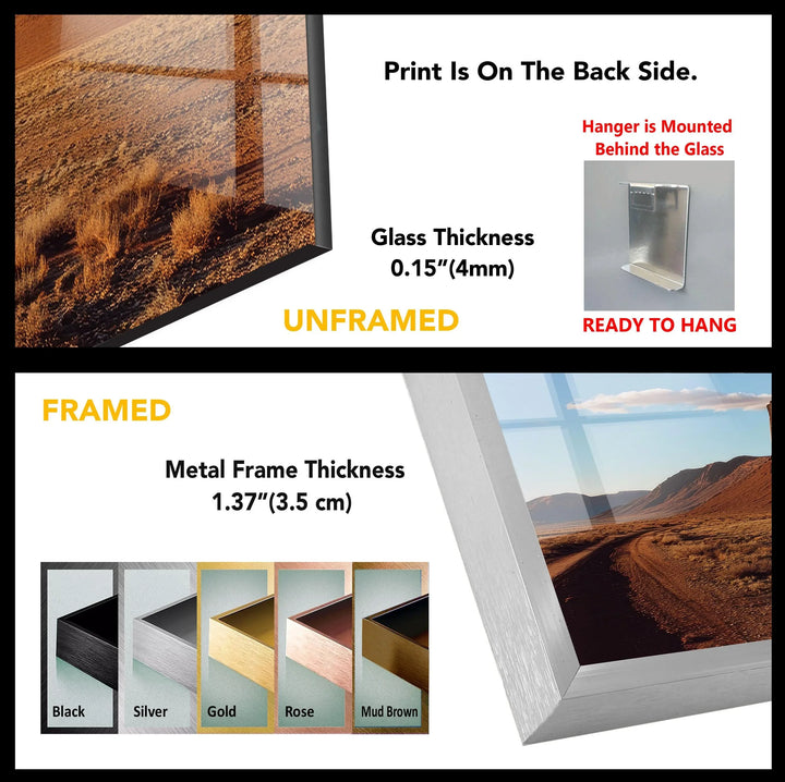 Utah Mountains Glass Wall Art - MyPhotoStation