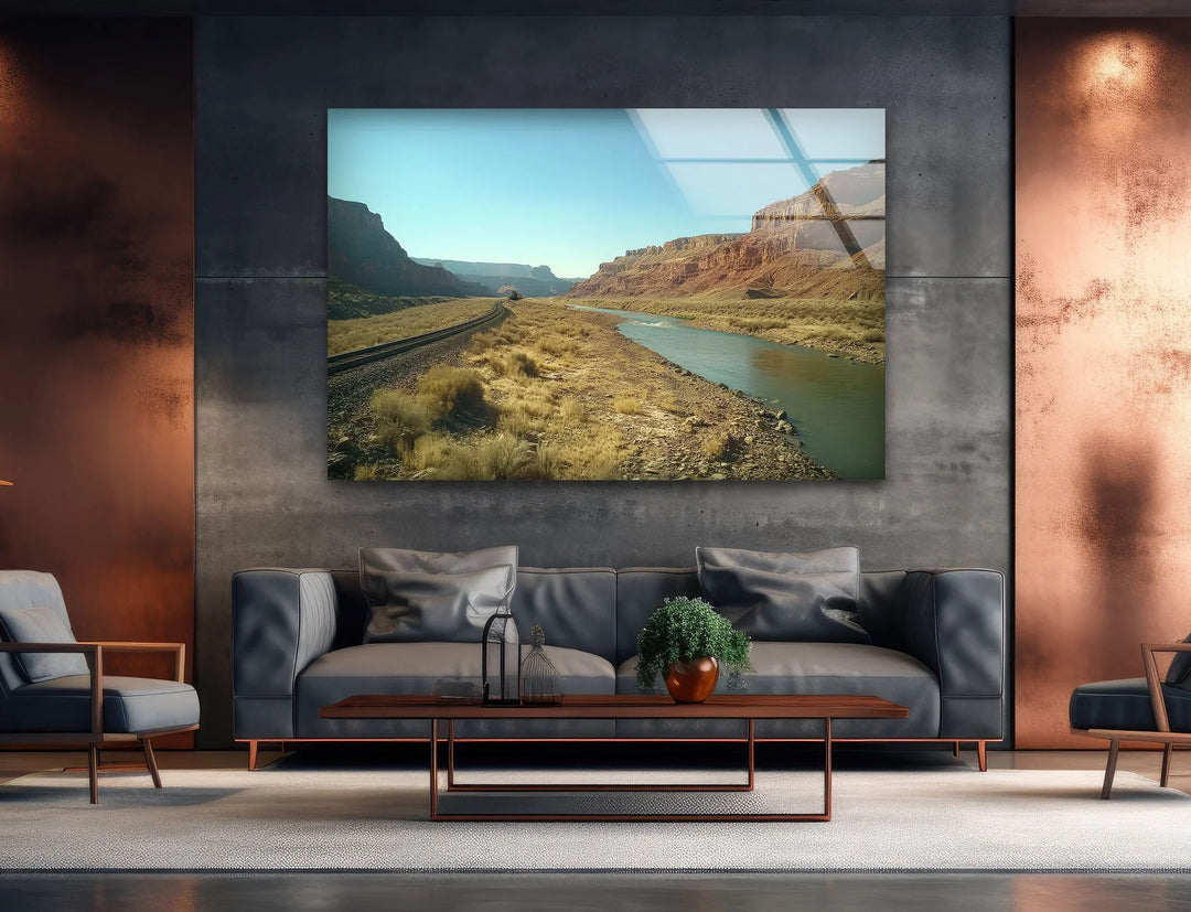 Beauty Utah Mountains Glass Wall Art custom glass pictures, glass art prints
