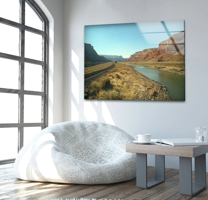 Beauty Utah Mountains Glass Wall Art custom glass photo prints, large glass prints
