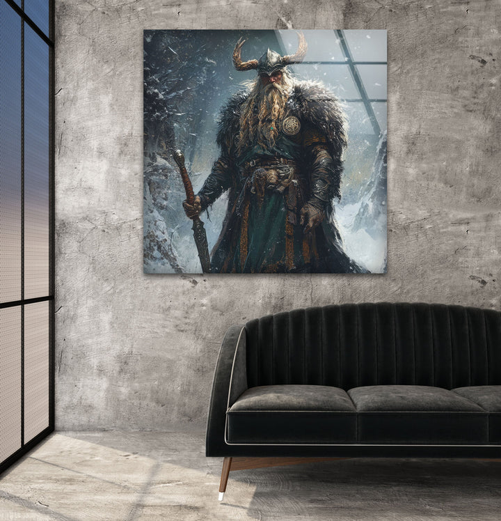 Vikings Man Glass Wall Art art glass wall art, glass wall art pictures
