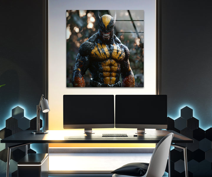 Eye-catching superheroes artwork designed to bring excitement and dynamic energy to any room
