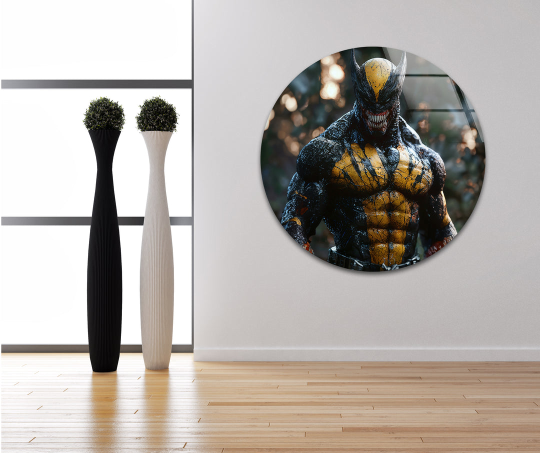 Superheroes artwork highlighting famous characters with vivid colors and imaginative details
