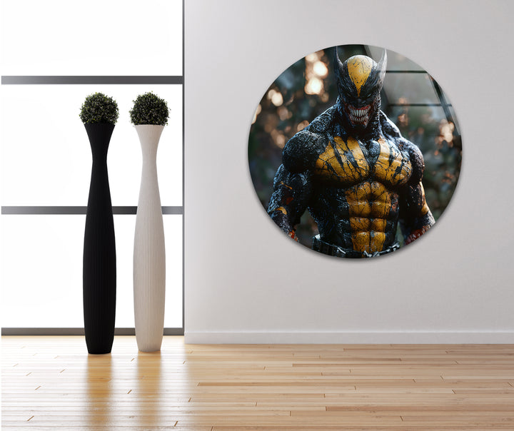 Superheroes artwork highlighting famous characters with vivid colors and imaginative details
