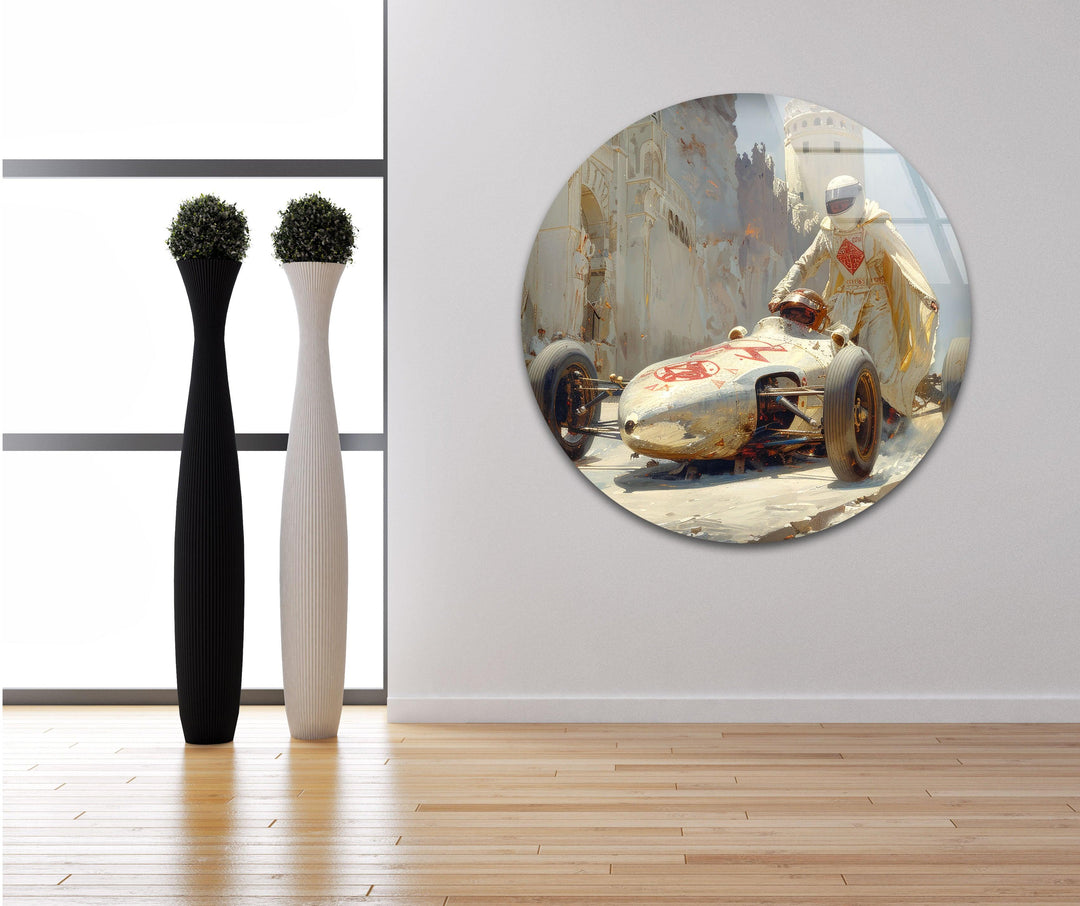 Vintage F1 Race Car Cool Art Pieces & Glass Wall Pictures