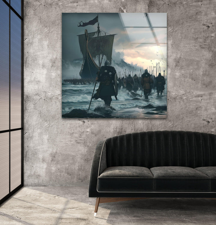 Unique Modern Glass Wall Art Decor