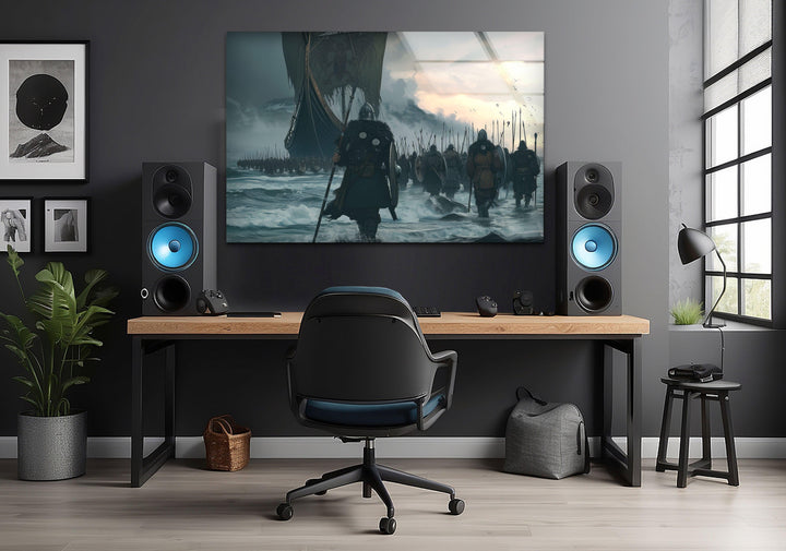 Warriors Tempered Glass Wall Art - MyPhotoStation