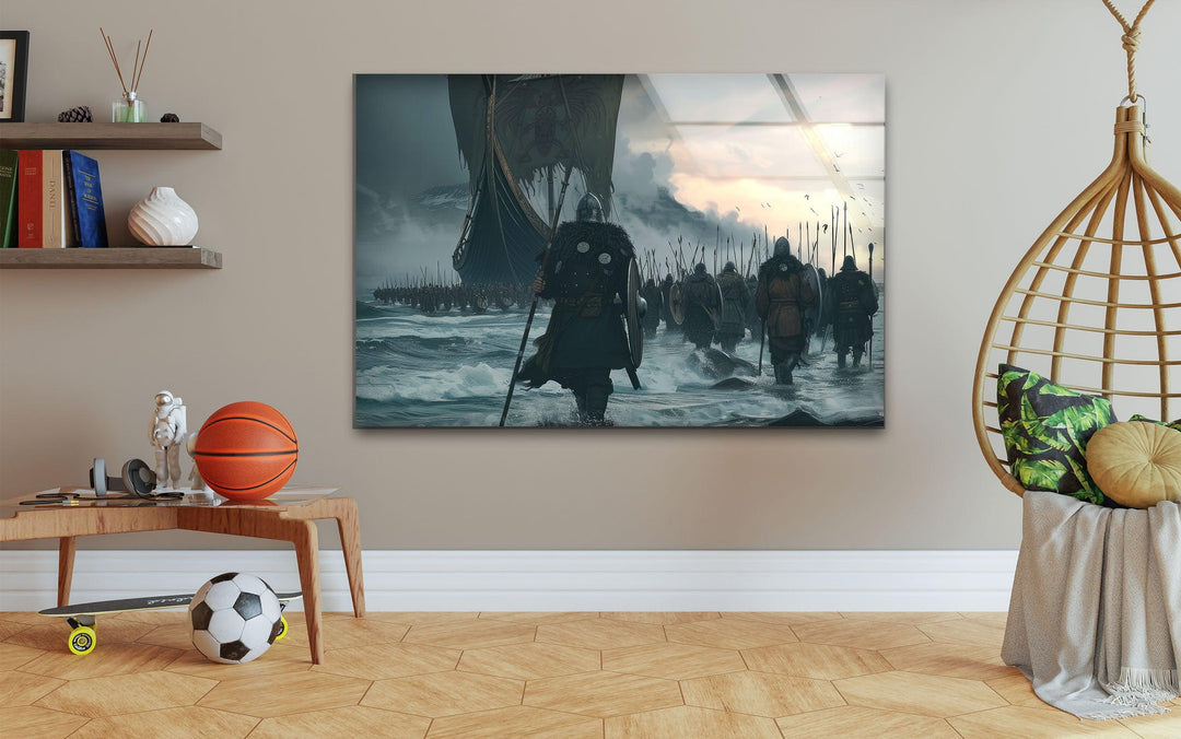 Warriors Tempered Glass Wall Art - MyPhotoStation
