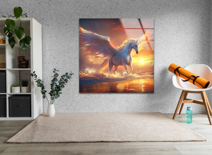 Pegaso the Mythical Winged  Glass Photos