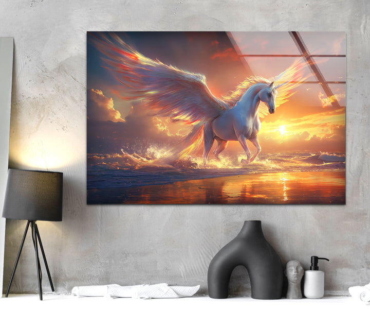 Artistic Wall Art on Glass Pieces