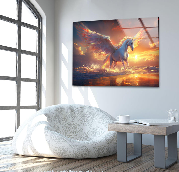 Pegaso the Mythical Winged Photographs on Glass