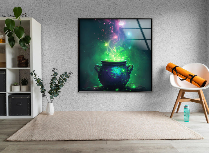 Witch's Cauldron Glass Art & Cool Wall Decor