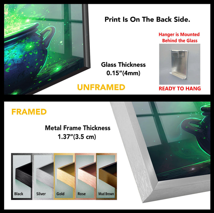 Witch's Cauldron Tempered Glass Wall Art - MyPhotoStation