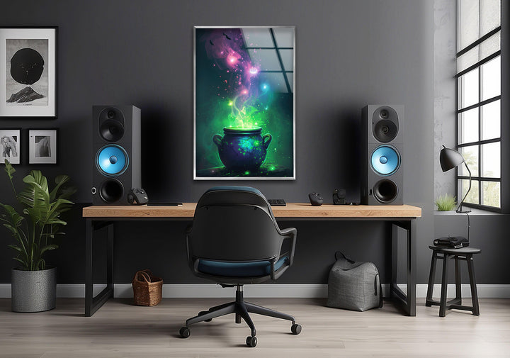 Witch's Cauldron Glass Wall Artwork & Cool Art Prints