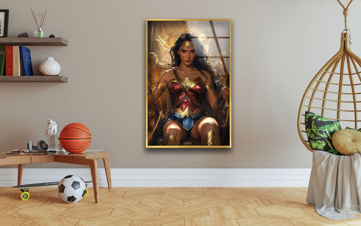 Beauty Wonder Woman Art Glass Wall Art large glass photo prints, glass wall photos
