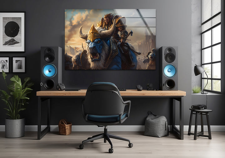 Gamer wall decor featuring unique and detailed video game art to enhance any gaming setup
