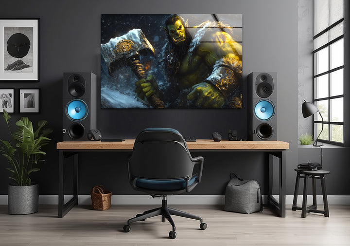 Gaming decor that brings the excitement of video games to life with bold and colorful prints

