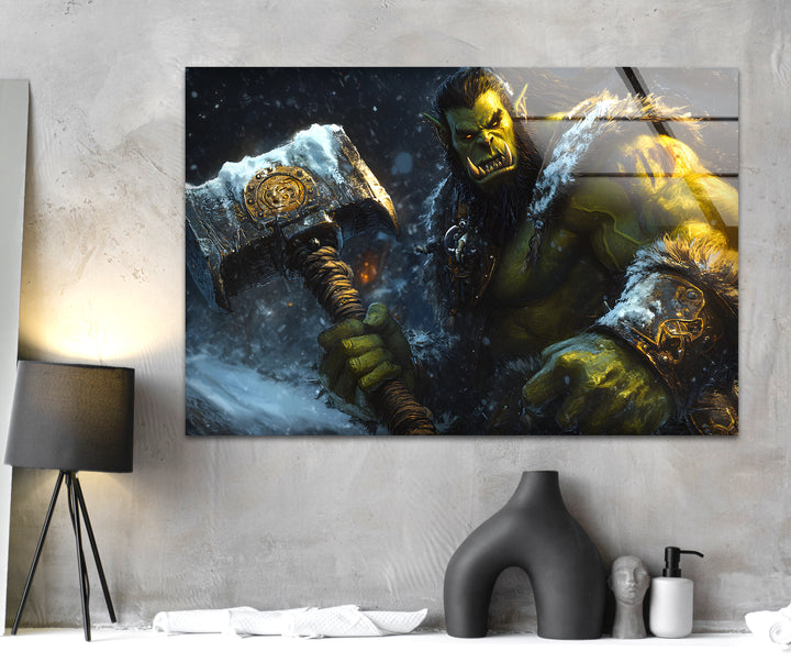 Gamer wall decor featuring unique and detailed video game art to enhance any gaming setup
