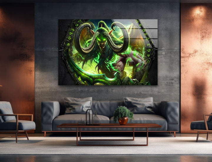 World Of Warcraft Legion illidan Glass Photos for Walls
