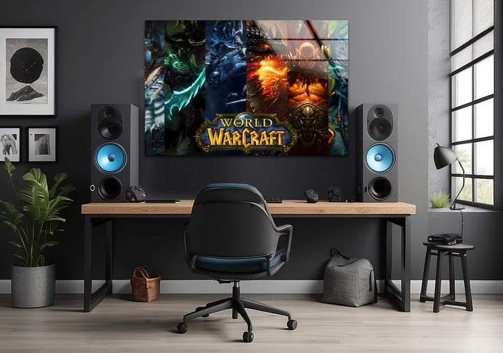 Gamer wall decor featuring unique and detailed video game art to enhance any gaming setup
