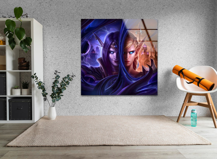 Gaming art inspired by legendary video games, perfect for creating a bold gamer wall decor
