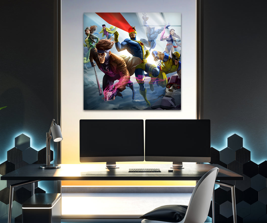 X-Men Glass Wall Art glass pictures for Wall, glass prints wall art