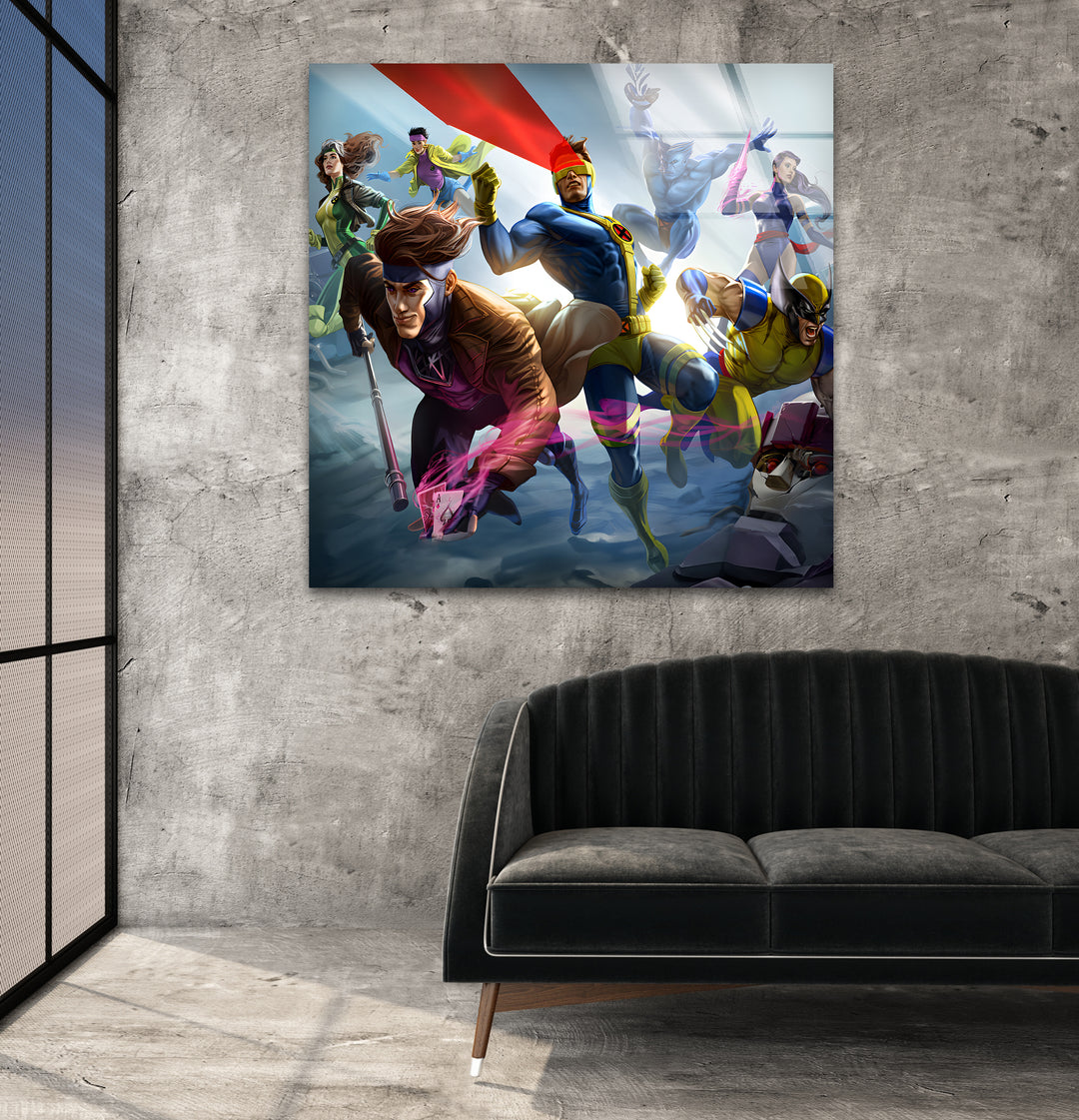 X-Men Glass Wall Art Glass Printing Wall Art, Print photos on glass