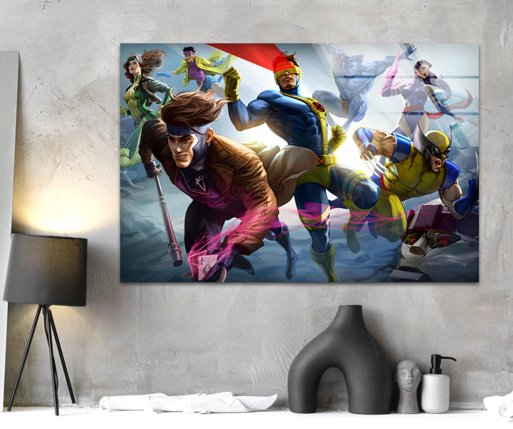 X-Men Glass Wall Art glass photo prints, glass picture prints