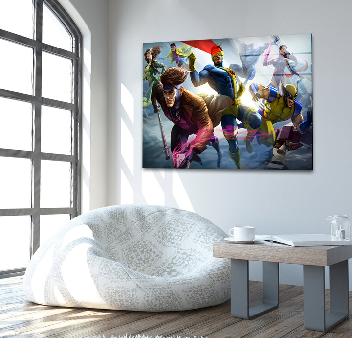 X-Men Glass Wall Art glass art painting, glass art for the Wall