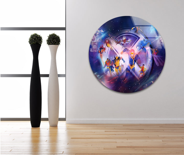 Eye-catching superheroes artwork designed to bring excitement and dynamic energy to any room
