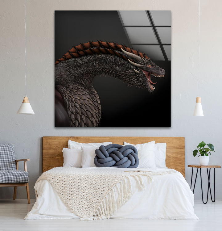 Fierce Dragon: Dramatic dragon artwork to enhance your space with fantasy and strength.

