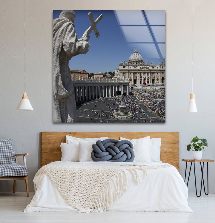 Glaswandkunst in der Vatikanstadt – Petersdom und Petersplatz