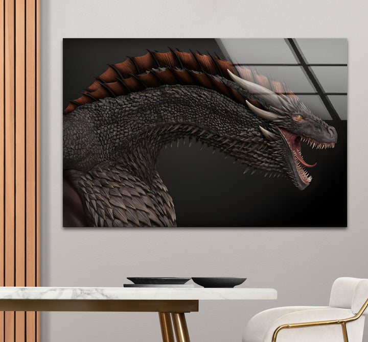 Fierce Dragon: Intense and powerful, this dragon artwork brings mythical energy to your space.
