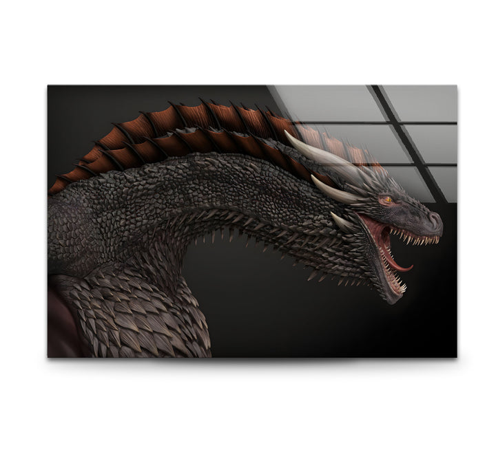 Fierce Dragon: A breathtaking dragon design to add dramatic flair to any room.
