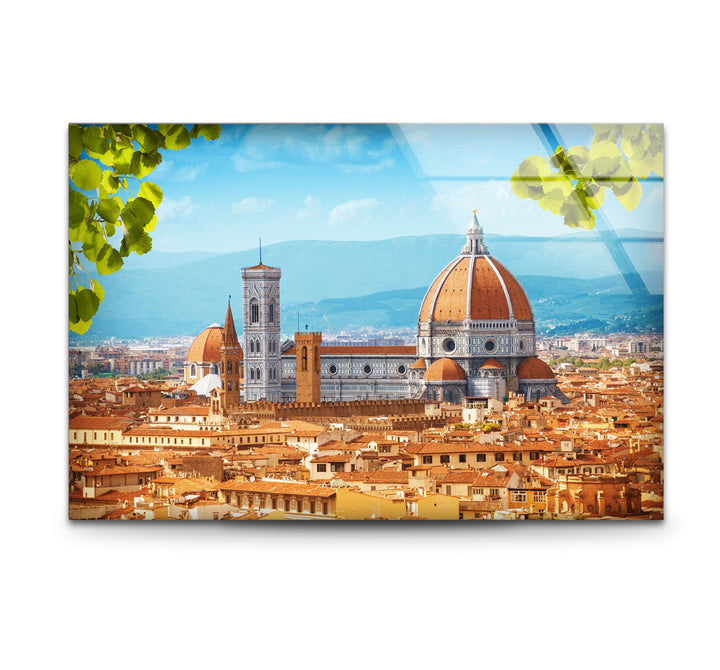 Florence Skyline Glass Wall Art – Duomo Cathedral & City View