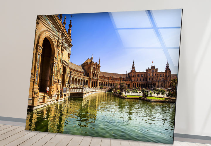 Sevilla Glaswandkunst – Plaza de España Architektonische Schönheit