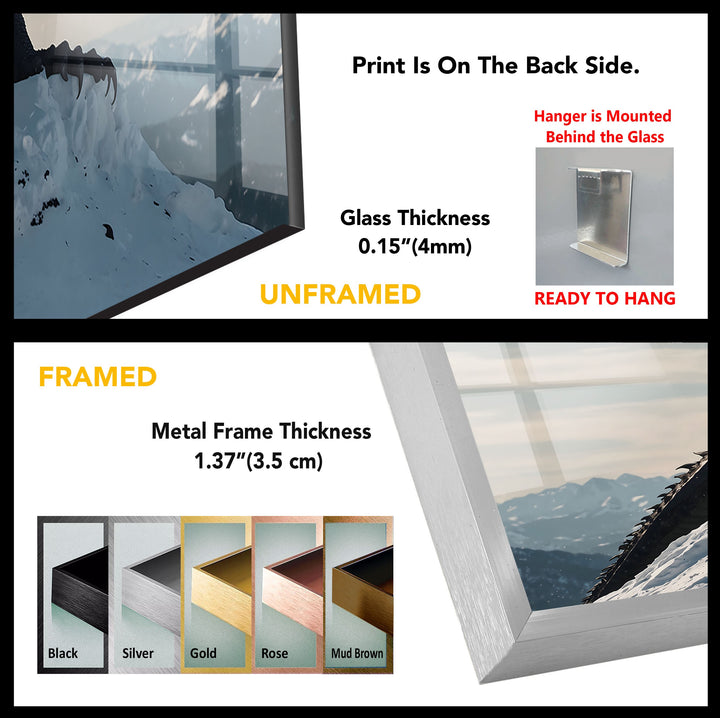 Majestic Dragon: A Powerful Fantasy Glass Wall Art for Bold Home Decor