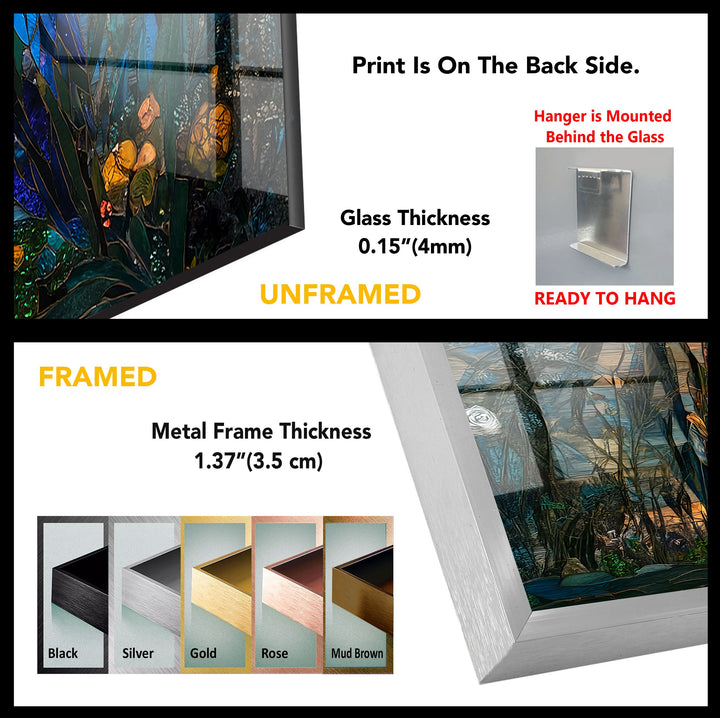Sunset Majesty – Mosaikreiher-Wandkunst aus Glas