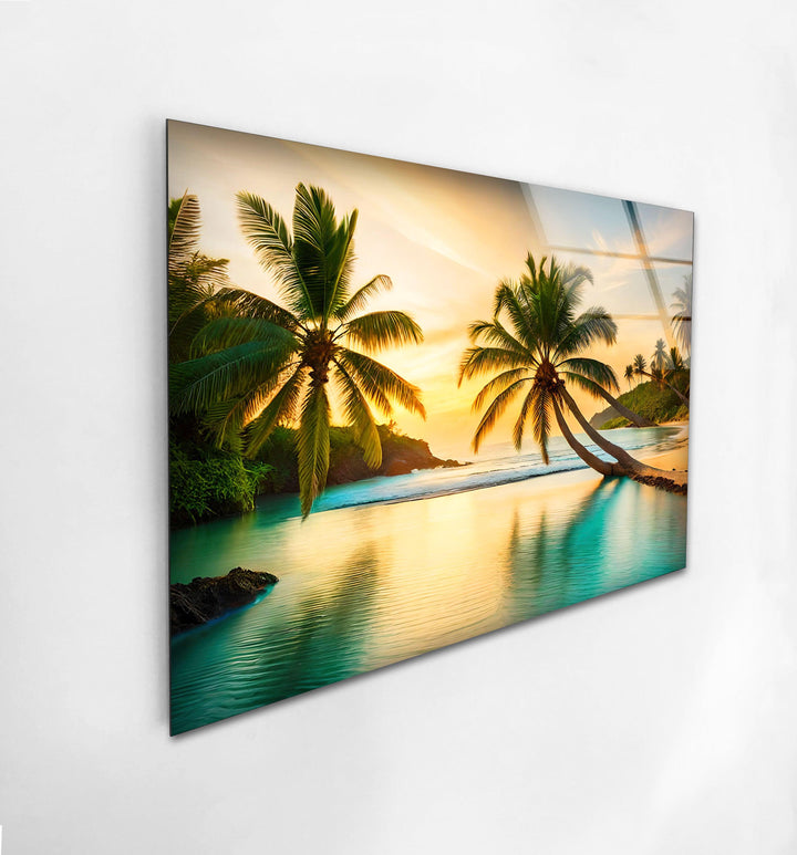 Beachfront palm trees in a breathtaking ocean view.
