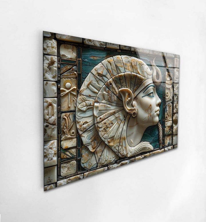 Pharaoh of Egypt Glass Wall Art