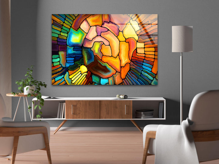 Colored Stained Art Glass Wall Art custom glass pictures, glass art prints