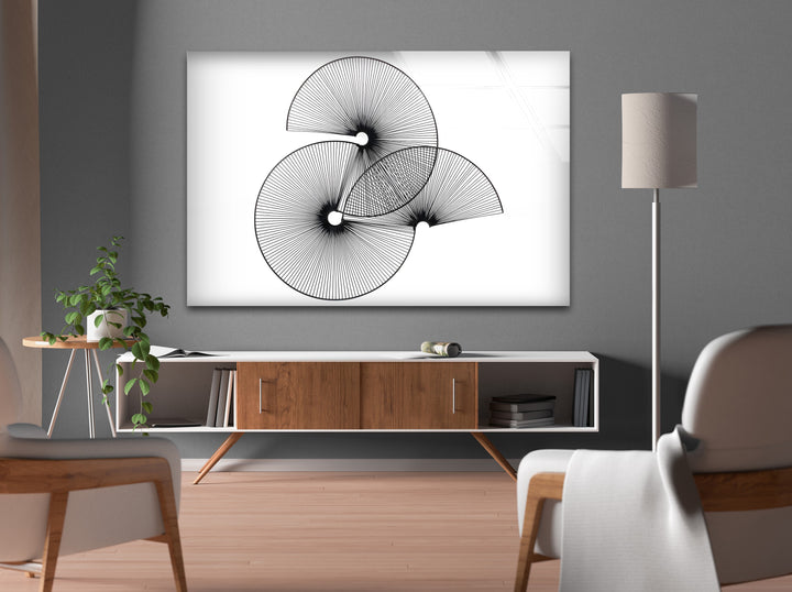 Black and White Geometric Drawings - Canvas Art for Modern Home Decor
