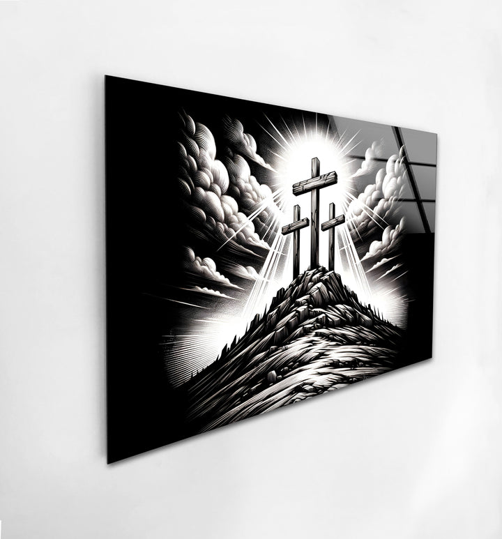 Triumphant Crosses – Black & White Religious Wall Art