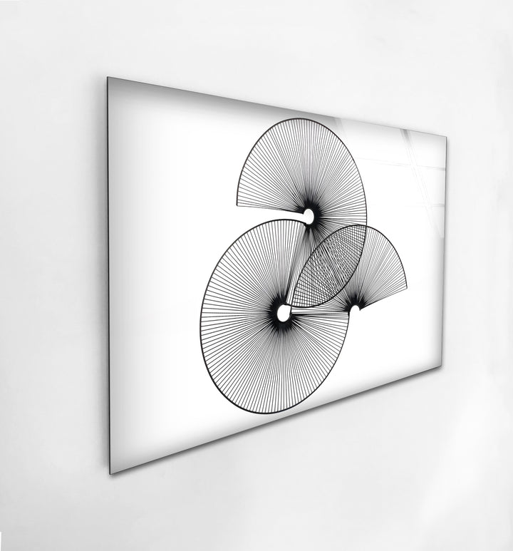 Geometric Abstract Wall Art - Minimalist Black and White Design
