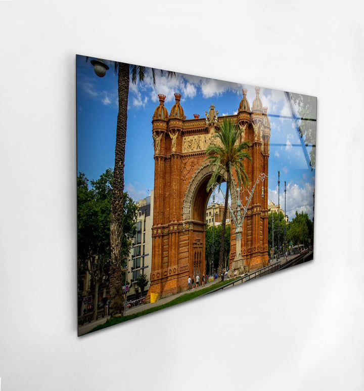 Barcelona Arch Glaswandkunst – Arc de Triomf Historisches Wahrzeichen
