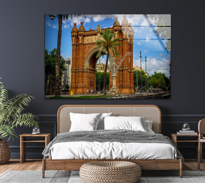 Barcelona Arch Glaswandkunst – Arc de Triomf Historisches Wahrzeichen