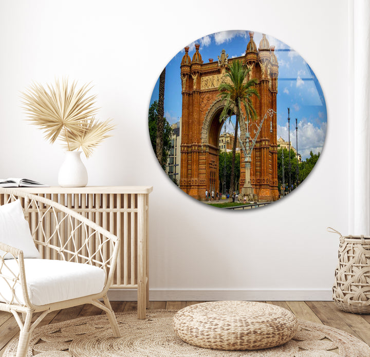 Barcelona Arch Glaswandkunst – Arc de Triomf Historisches Wahrzeichen